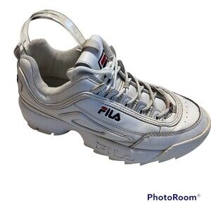 Fila Womens Disruptor 2 White Casual Shoes Sneakers 5FM00002-125 Size 8.5